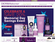 Tablet Screenshot of dermadoctor.com